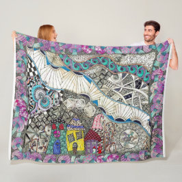 Manta Polar Fundido y colorido