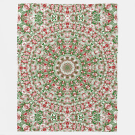Manta Polar Funky Boho Hippie Navidad Kaleidoscopio Festivo