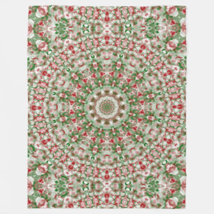 Manta Polar Funky Boho Hippie Navidad Kaleidoscopio Festivo