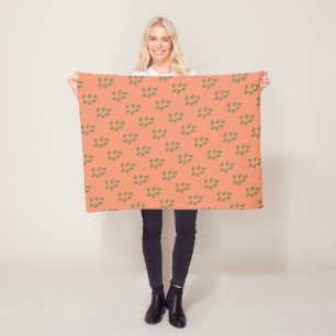 Manta Polar Funky Green Fern Pattern