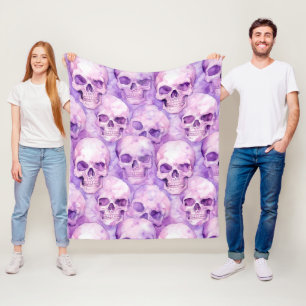 Manta Polar Funky Purple Sculls Halloween