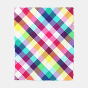 Manta Polar Funky Rainbow PlPattern Medium Fleece Blanet
