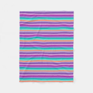 Manta Polar Funky Stripes Purple Mod Blankets