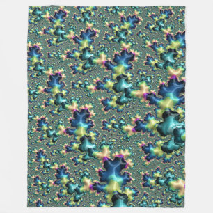 Manta Polar Funky Trippy Eclectic Boho Hippie Abstracto Fracta