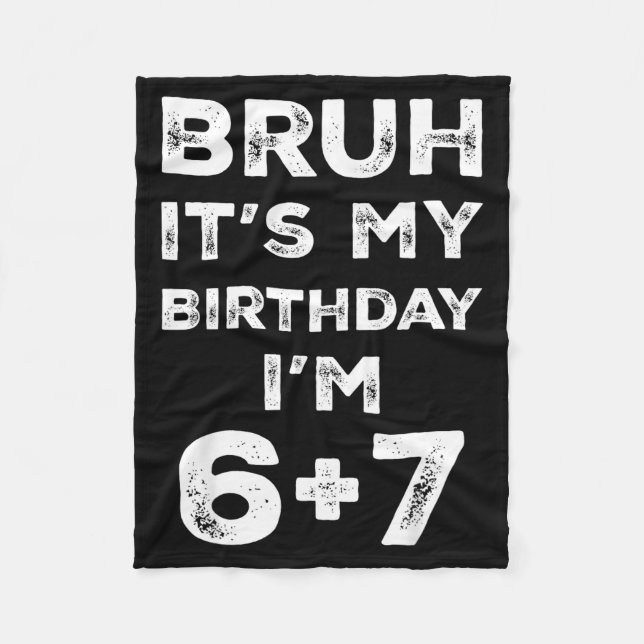 Manta Polar Funny 13th Birthday Teenager 6+7 Year Old Boys Kid (Anverso)