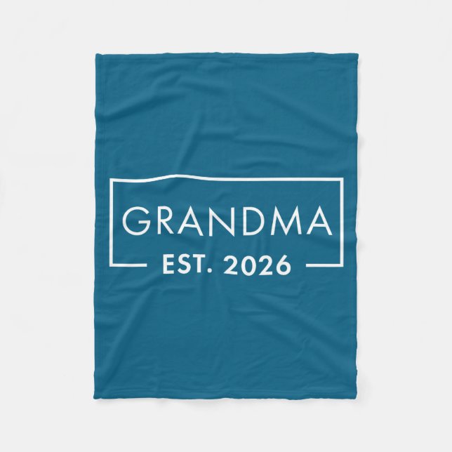 Manta Polar Funny 1st Time Grandma Est 2026 New Grandma  (Anverso)