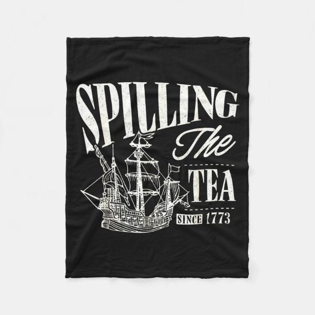 Manta Polar Funny 4th Of July Slling The Tea Since 1773  (Anverso)