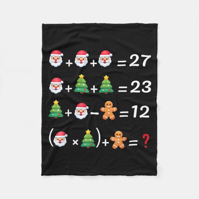 Manta Polar Funny 67 Meme Christmas Math Teacher Santa Six Sev (Anverso)