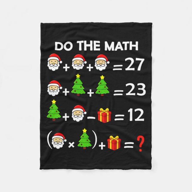 Manta Polar Funny 67 Meme Christmas Math Teacher Santa Six Sev (Anverso)