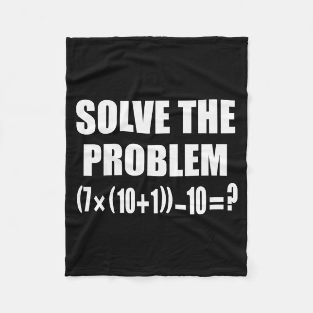 Manta Polar Funny 67 Meme Pemdas Elementary Math Teacher Brain (Anverso)