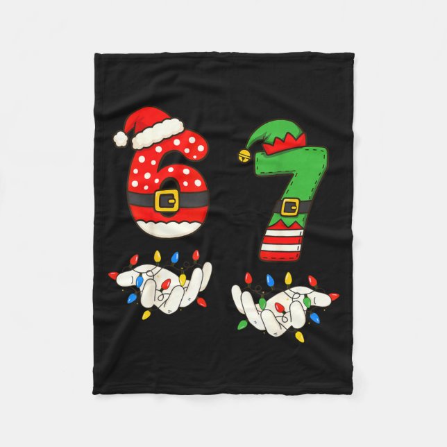 Manta Polar Funny 67 Six Seven Meme Couple Matching Christmas  (Anverso)