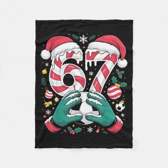 Manta Polar Funny 67 Six Seven Soccer Goalkeeper Funny Meme Ch (Anverso)