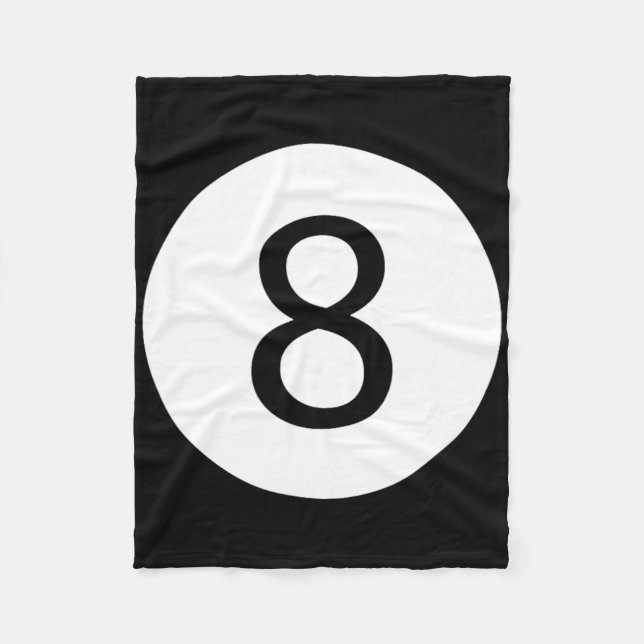 Manta Polar Funny 8 Ball Magic Billiards Pool Lazy Halloween C (Anverso)