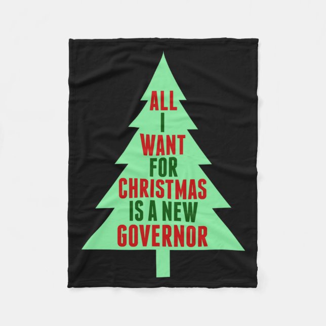 Manta Polar Funny Anti Governor Litical Christmas Humor  (Anverso)