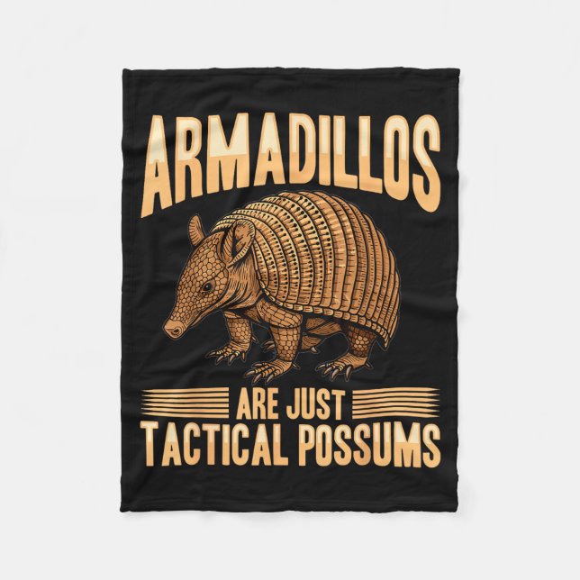 Manta Polar Funny Armadillo Animal Armadillos Are Just Tactica (Anverso)
