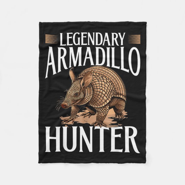 Manta Polar Funny Armadillo Animal Legendary Armadillo Hunter  (Anverso)