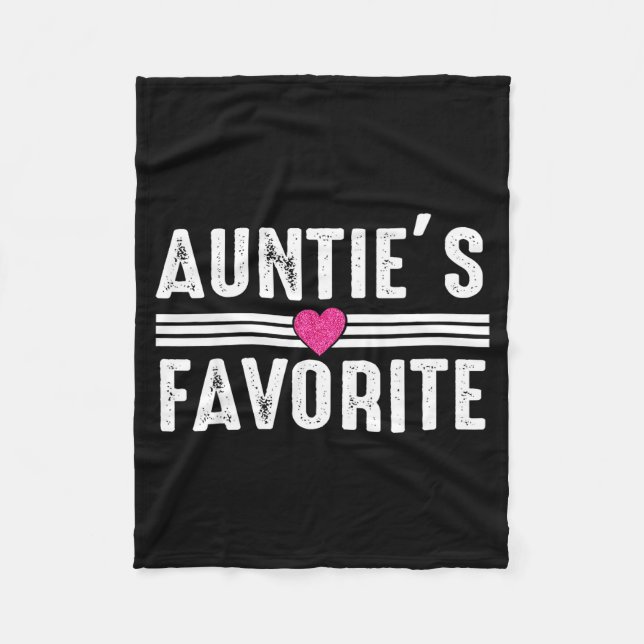 Manta Polar Funny Auntie'ss Favorite Son Daughter I'm Auntie's (Anverso)