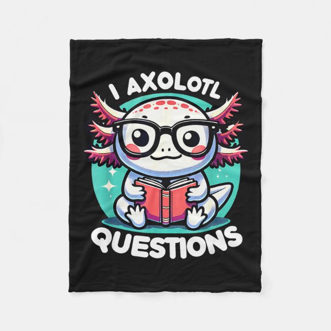 Manta Polar Funny Axolotl Questions Cute Axolotl  (Anverso)