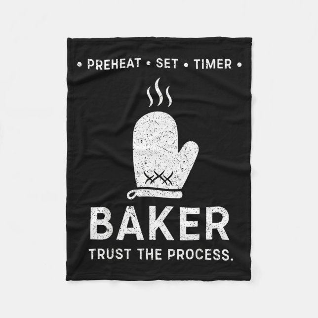 Manta Polar Funny Baker Trust The Process Baking Motivation  (Anverso)
