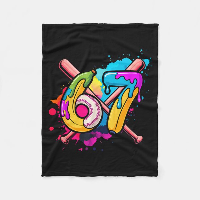 Manta Polar Funny Banana Baseball 67 Ice Cream Drip Meme  (Anverso)