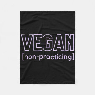Manta Polar Funny Bbq Carne Lover Vegan no practicante