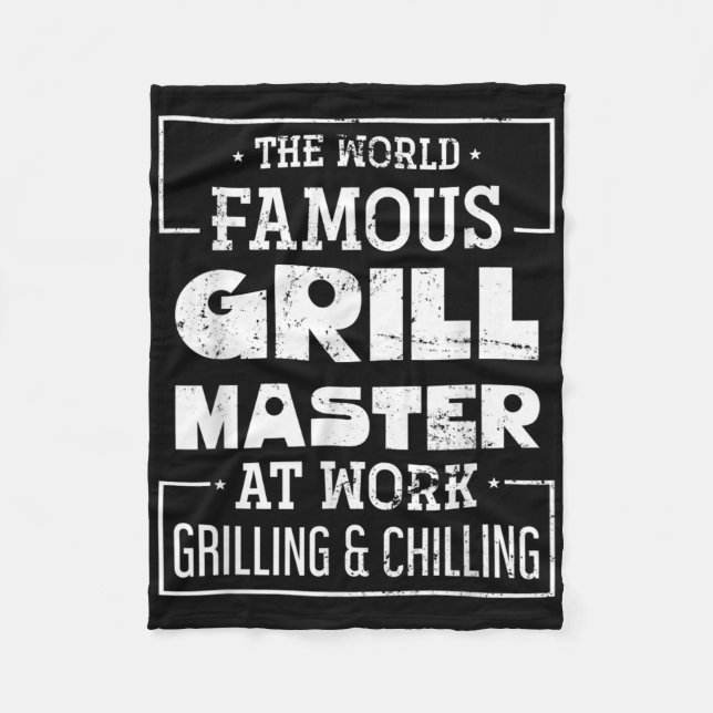 Manta Polar Funny Bbq Chef Grill Meat Lover Gilling Stea (Anverso)