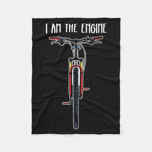 Manta Polar Funny Bicycle I Am The Engine  (Anverso)