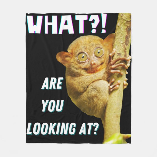Manta Polar Funny Big Eyed Tarsier What Are You Looking At (Anverso)
