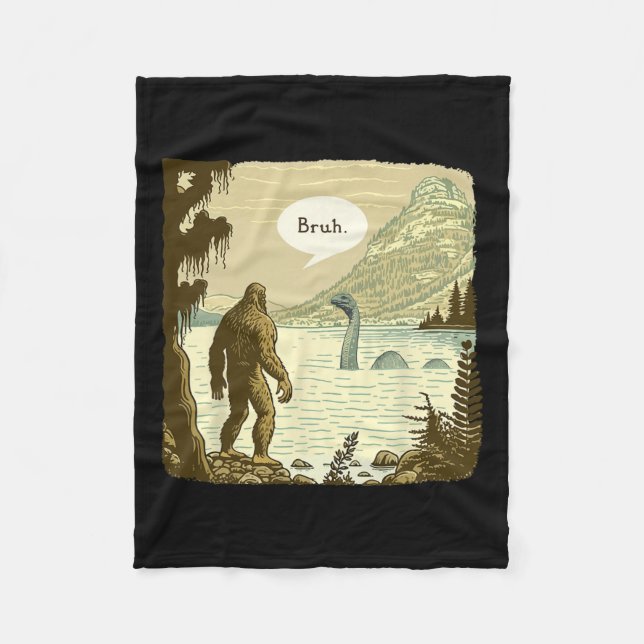 Manta Polar Funny Bigfoot Sasquatch Loch Ness Monster Introver (Anverso)