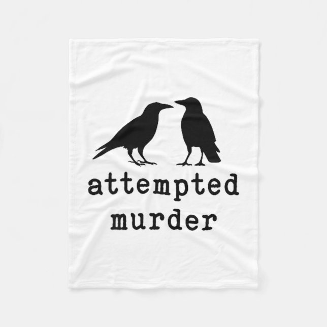 Manta Polar Funny Bird Attempted Murder Crow Tee  (Anverso)