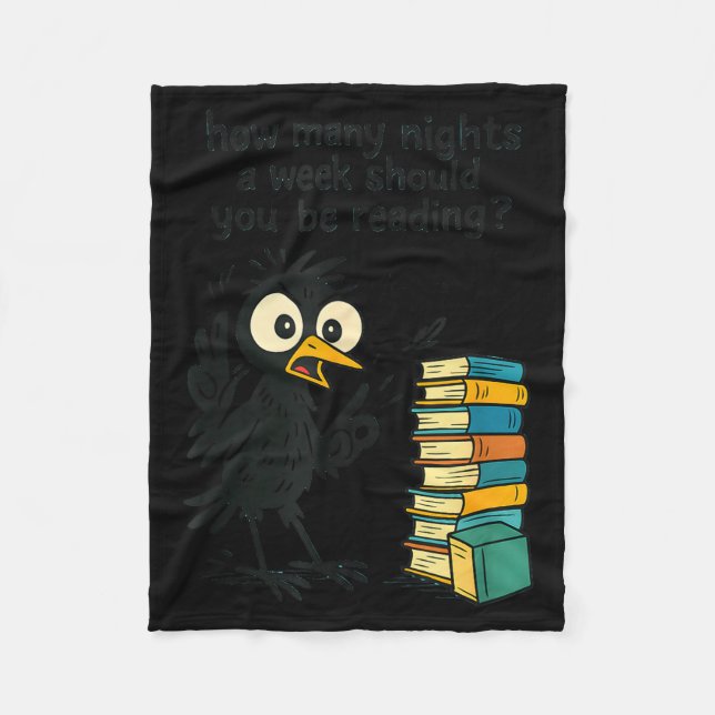Manta Polar Funny Bookworm 6 7 Meme Design _ Reading Nights Hu (Anverso)