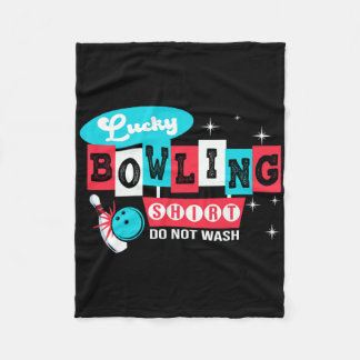 Manta Polar Funny Bowling Design No Lavar Esto Es Mi Suerte