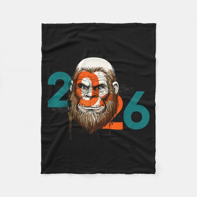 Manta Polar Funny Boys Nye Outfit, Mens Fireworks Bigfoot Happ (Anverso)