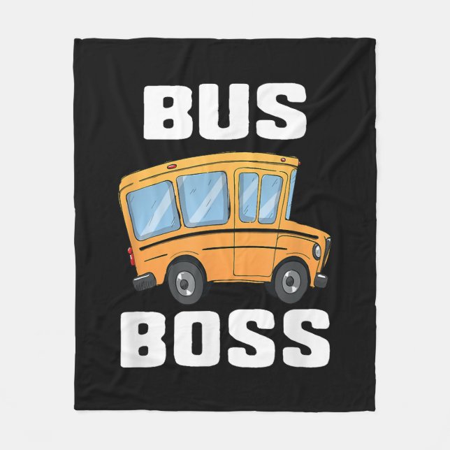 Manta Polar Funny Bus Boss School Bus Driver (Anverso)