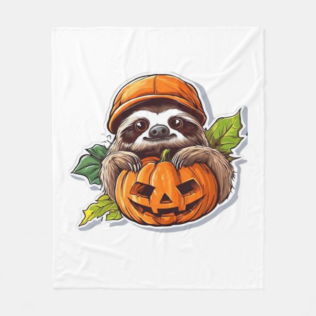 Manta Polar Funny Camiseta Clásica Pegatina de Halloween (Anverso)