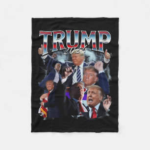 Manta Polar Funny campaña Trump 2024 Campaña 90 Rap Trendy Boo