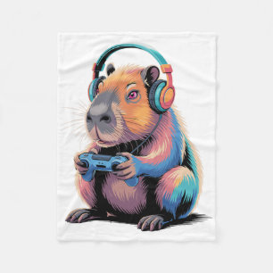 Manta Polar Funny Capyra Gamer Video Gamer Capyra
