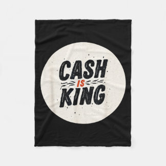 Manta Polar Funny Cash Is King Logo For Man And Woman