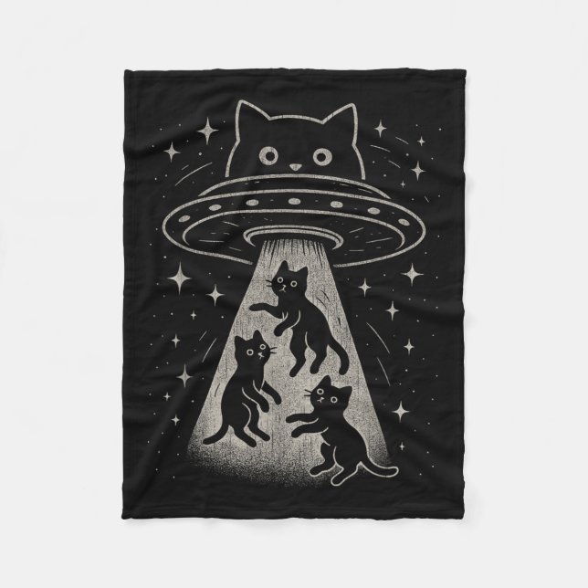 Manta Polar Funny Cat Ufo Cute Kitty Space Spaceship Alien Aes (Anverso)