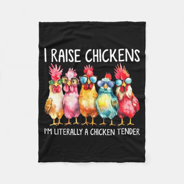 Manta Polar Funny Chicken Farmer Gift – I Raise Chickens Humor (Anverso)
