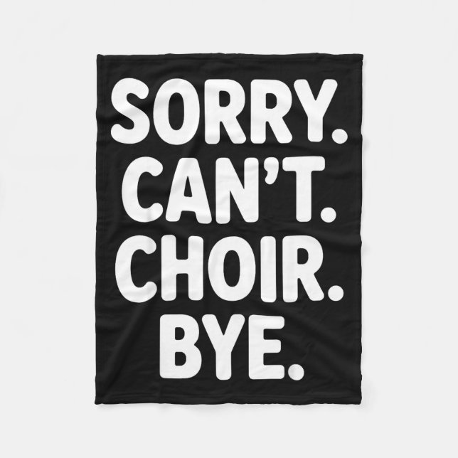 Manta Polar Funny Choir Art For Men Women Choir Director Sing  (Anverso)