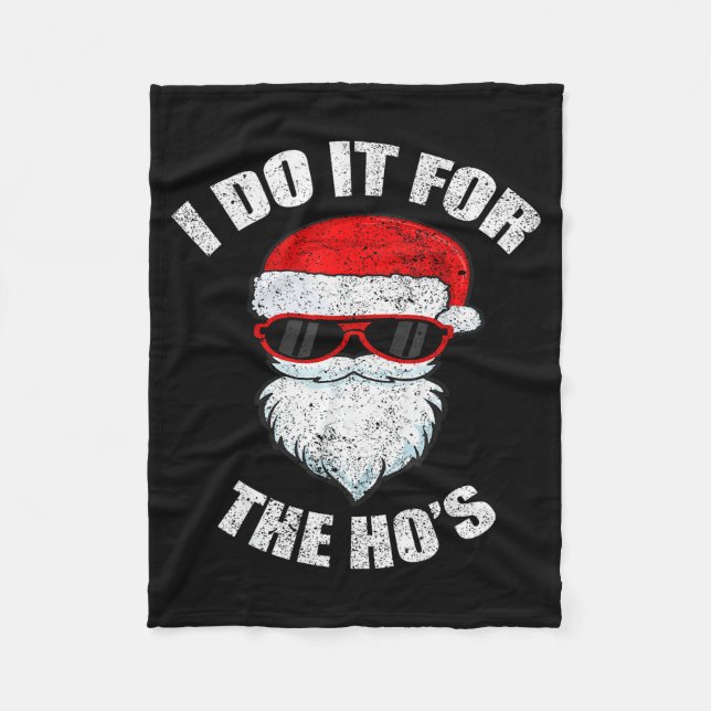 Manta Polar Funny Christmas Adult Naughty Dirty Pajama, Ho Pj, (Anverso)