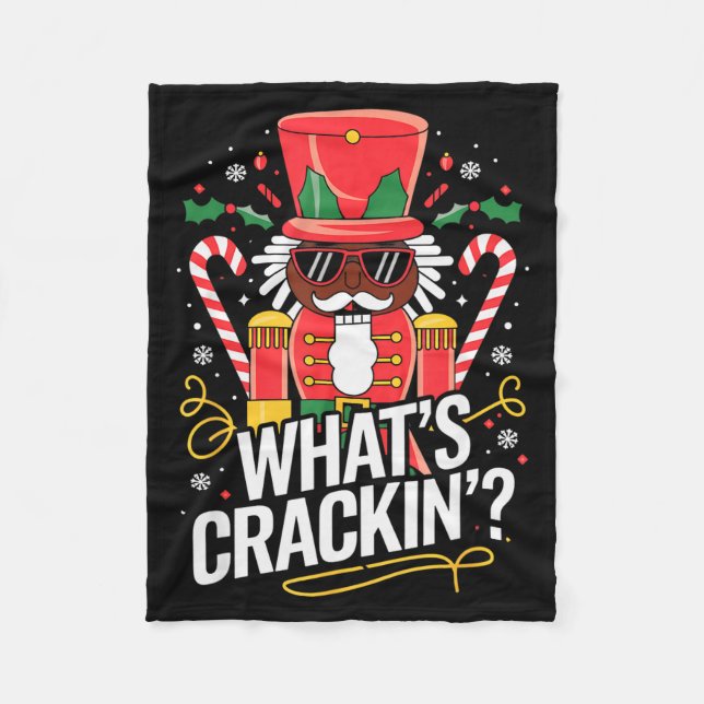 Manta Polar Funny Christmas African American Nutcracker Men Wo (Anverso)