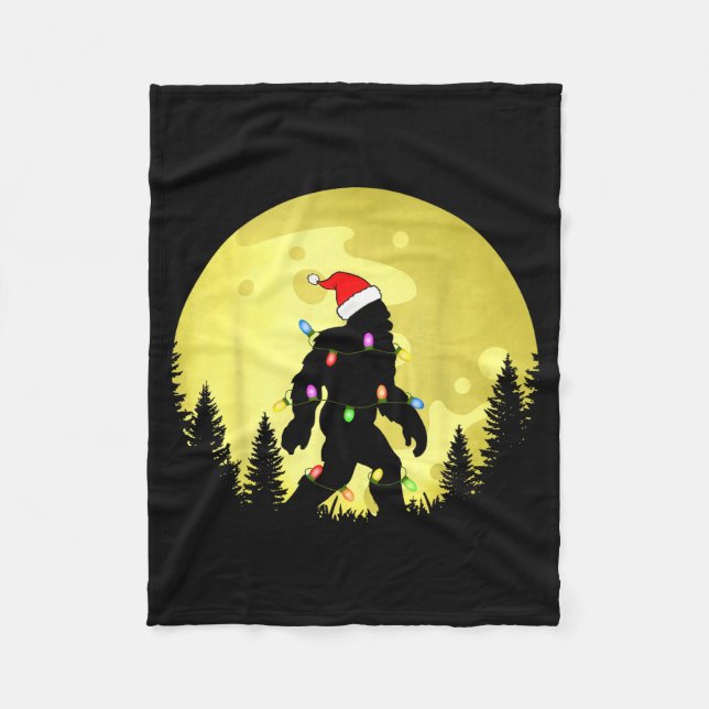 Manta Polar Funny Christmas Bigfoot Santa Hat Moon Sasquatch M (Anverso)