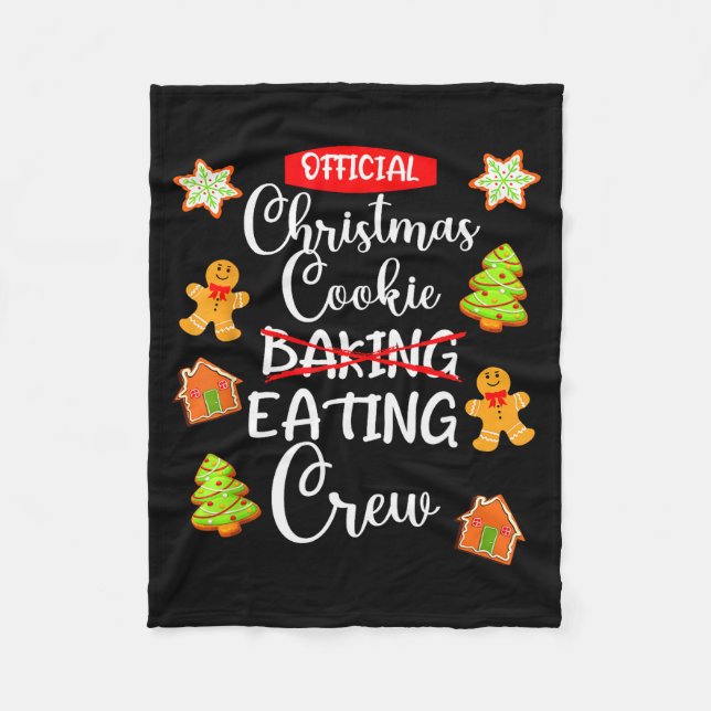 Manta Polar Funny Christmas Cookie Eating Not Baking Crew - Gi (Anverso)