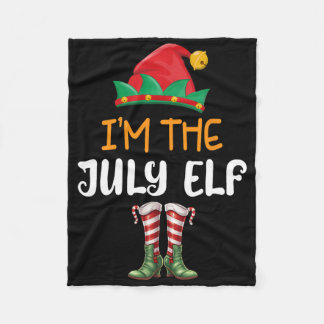 Manta Polar Funny Christmas In July I'm The July Elf Kids Men 