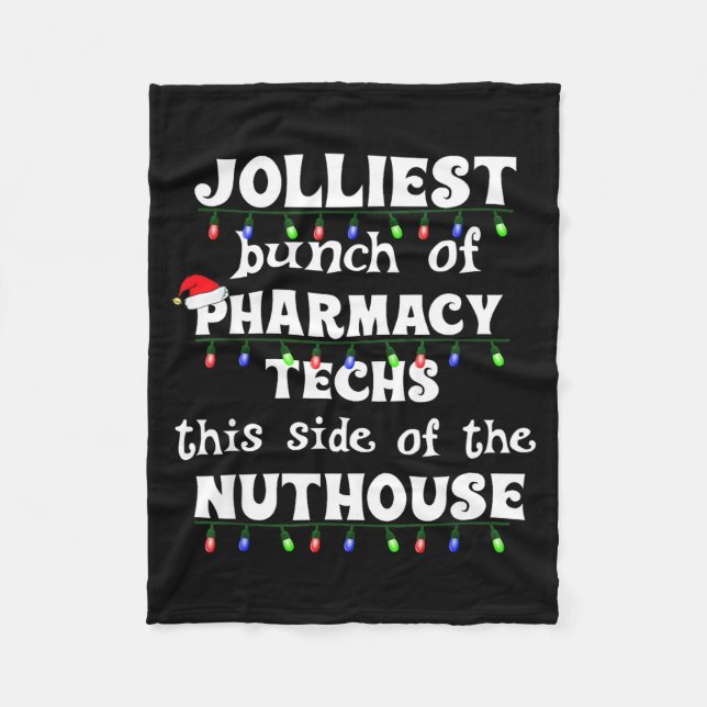 Manta Polar Funny Christmas Matching Group Work Pharmacy Techn (Anverso)