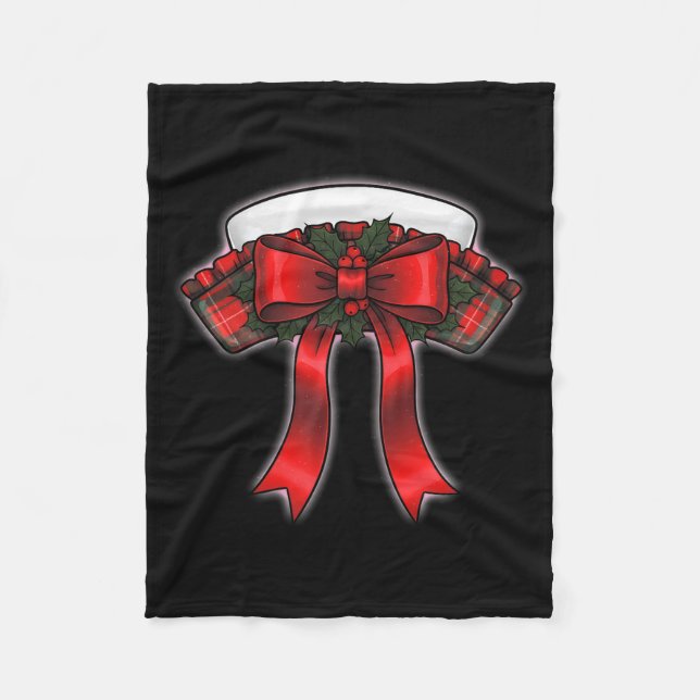 Manta Polar Funny Christmas Nurse Nursing Cap Women Girls  (Anverso)