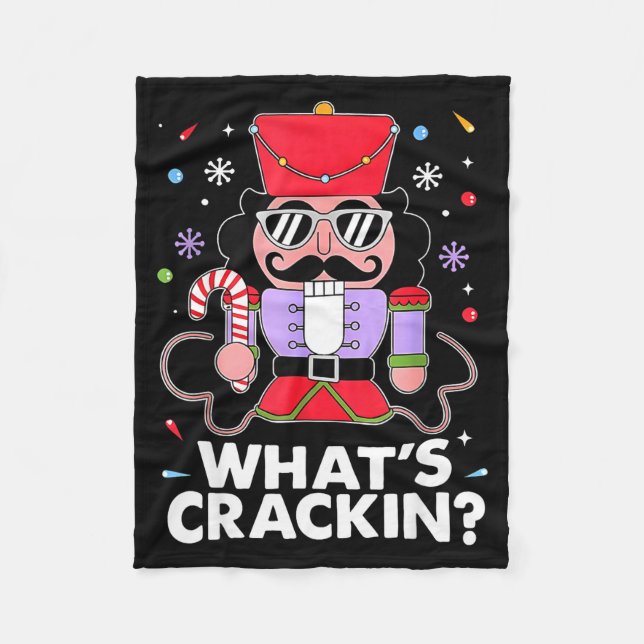 Manta Polar Funny Christmas Nutcracker Men Kids Teen Boys What (Anverso)