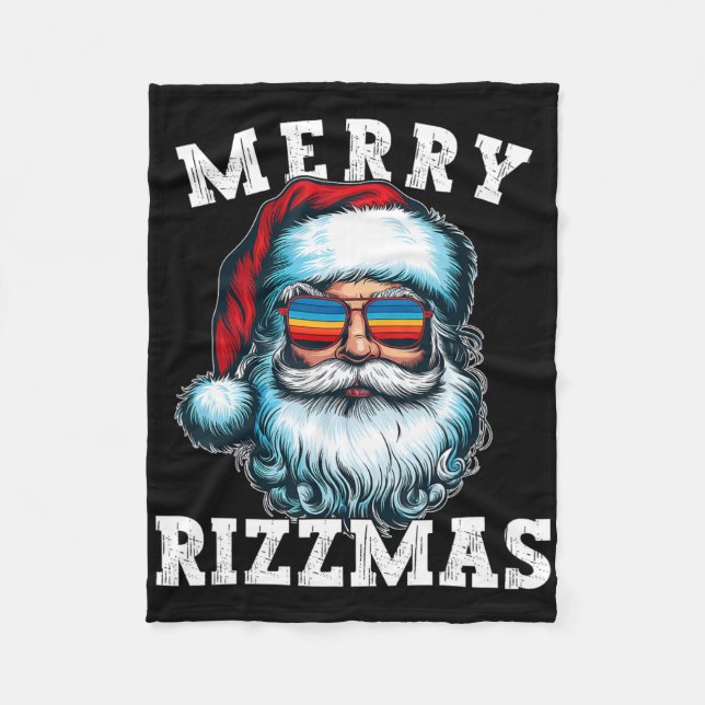 Manta Polar Funny Christmas Rizz Meme Merry Rizzmas For Trendy (Anverso)